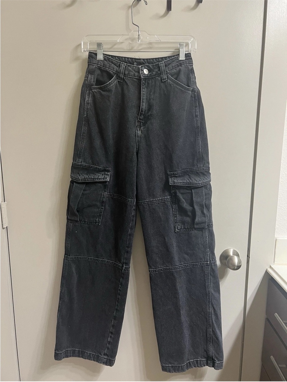 Divided Black Cargo Jeans